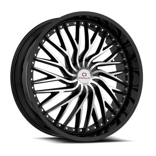Cavallo CLV-43 Gloss Black Machined (CLV43188051143120+35BM)