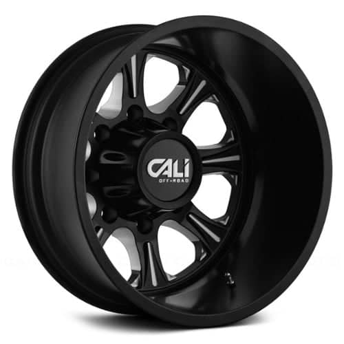 Cali Off-Road 9105 Brutal Rear 22x8.25 8x165.1 -180 ET 116.7 CB Black/Milled Spokes (9105-22881BR116)
