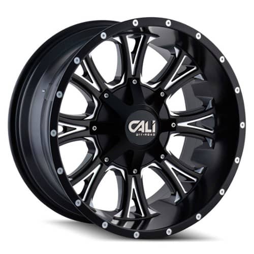 Cali Off-Road 9101 Americana Satin Black Milled Spokes (9101-2952M)