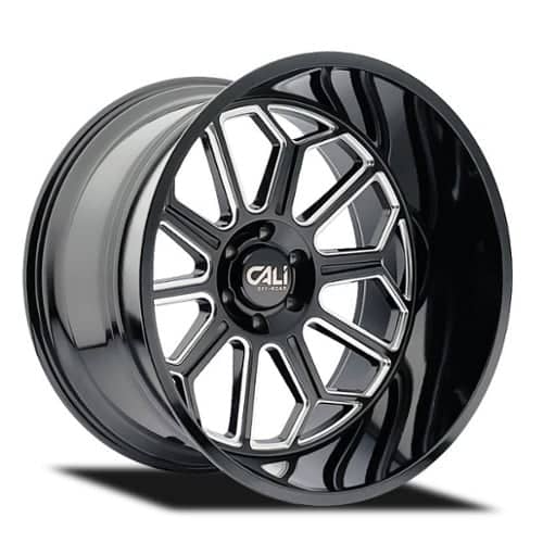 Cali Off-Road 9117 Auburn 20x10 8x165.1 -25 ET 125.2 CB Black Milled (9117-2181BM)