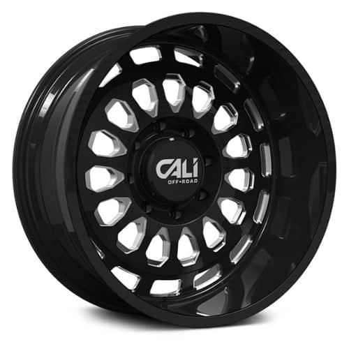 Cali Off-Road Paradox 9113 24x14 8x170 -76 ET 125.2 CB Gloss Black/Milled Spokes (9113-24470BM)