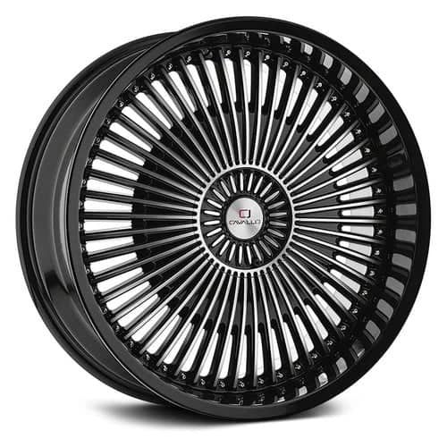 Cavallo CLV-41 18x8 5x114.3/5x120 35 ET 74.1 CB Gloss Black Machined (CLV41188051143120+35BM)