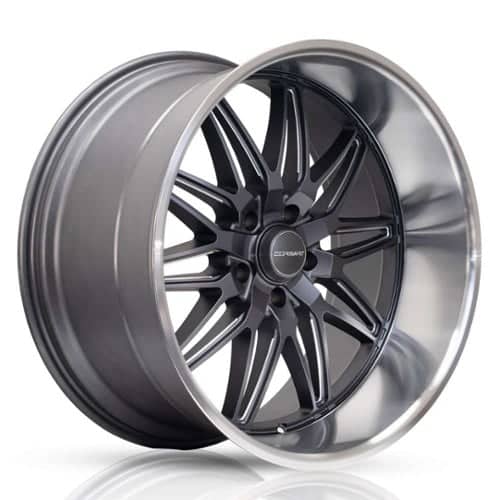 Corsart Alcatraz 22x8.5 5x135 6 ET 87.1 CB Matte Gunmetal Milled with Diamond Cut Lip (R508228586500)