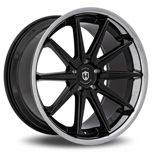 Curva C24 Gloss Black with Stainless Steel Chrome Lip (C24-201051143573BSCL)
