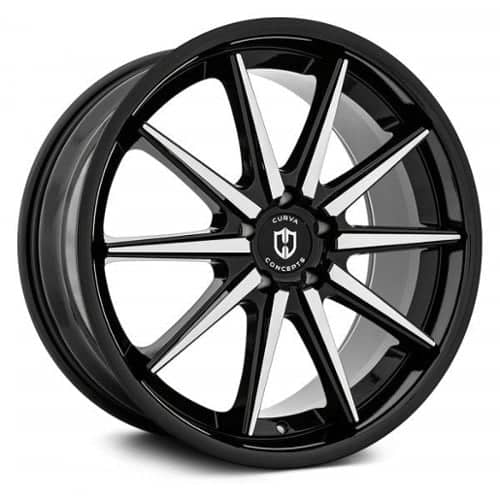 Curva C24 Gloss Black Machine Face (C24-20901143573BMF)