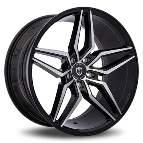 Curva C25 20x8.5 5x120 35 ET 73.1 CB Black with Machined Face (C25-20851203572BMF)