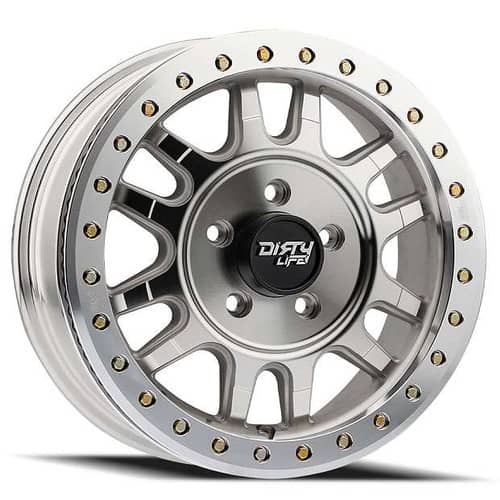 Dirty Life Canyon Pro 9309 17x9 6x139.7 -12 ET 106 CB Machined with Silver Window (9309-7983M12)