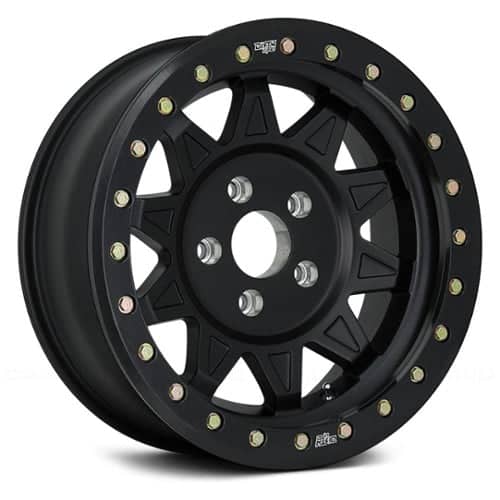 Dirty Life Roadkill 9302 Beadlock 14x7 Blank 4 Lug/Blank 5 Lug/Blank 6 Lug 13 ET 79.4 CB Satin Black w/Matte Black Beadlock (9302-4799MB)