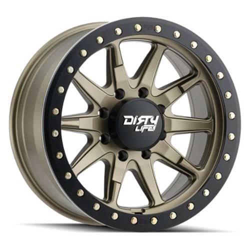 Dirty Life 9304 DT-2 Simulated Beadlock Satin Gold (9304-7973MGD12)