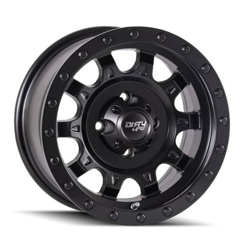 Dirty Life Roadkill 9301 UTV Matte Black/Black Beadlock (9301-47100MB)