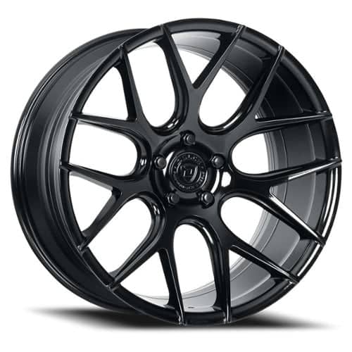 Dolce Monza 20x8.5 5x114.3 38 ET 73.1 CB Gloss Black (MONZA28554GB)
