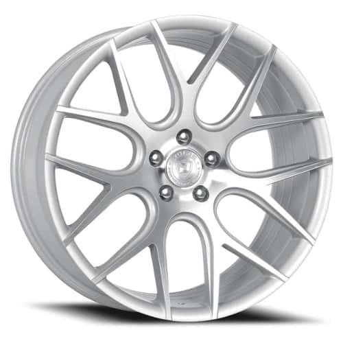 Dolce Monza 20x8.5 5x114.3 38 ET 73.1 CB Gloss Silver/Machined Face (MONZA28554GSF)