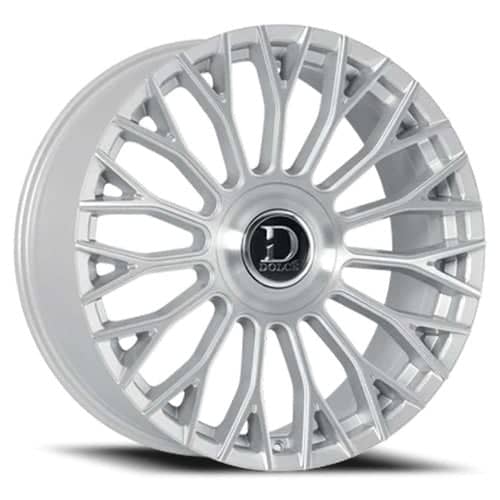 Dolce Roma 24x9 6x135 / 6x139.7 15 ET 87.1 CB Gloss Silver/Brushed Face (ROMA249036GSBF15)