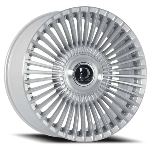 Dolce Trento 24x9 6x135 / 6x139.7 15 ET 87.1 CB Gloss Silver/Brushed Face (TRENTO249036GSBF15)