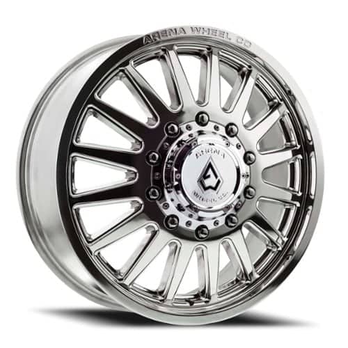 Arena Dually Rival 24x8.25 10x225 -222 ET 170.13 CB Polished Silver (A1102482A9N22217)