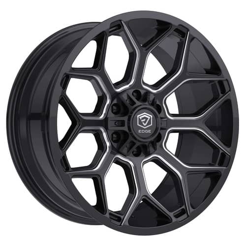 Edge 302 20x9 6x135/6x139.7 18 ET 106.2 CB Gloss Black w/Milled Accents (302BM-2096818)