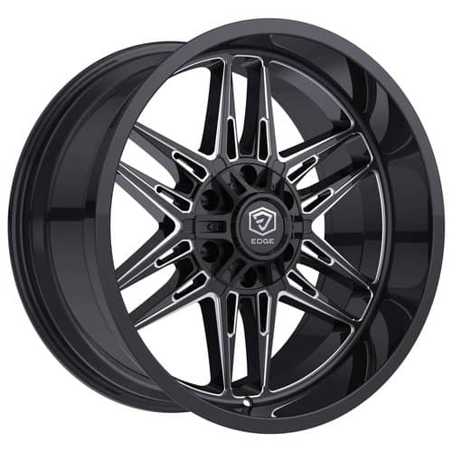Edge 303 20x9 6x135/6x139.7 18 ET 106.2 CB Gloss Black w/Milled Accents (303BM-2096818)