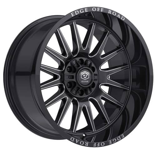 Edge 305 18x9 6x135/6x139.7 18 ET 106.2 CB Gloss Black w/Milled Accents (305BM-8906818)