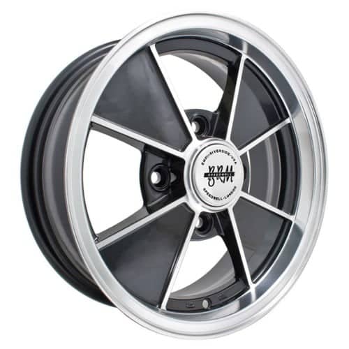 Empi VW BRM 4-Lug Gloss Black/Polished Lip/Spokes (00-9734-0)
