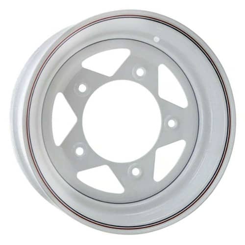 Empi VW Baja Bug 5Lug 15x6 -6 ET 73 CB White (10-1015-0)