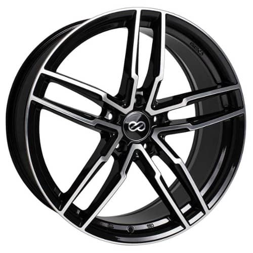 Enkei SS05 18x8 5x108 40 ET 72.56 CB Black Machined (511-880-3140BKM)
