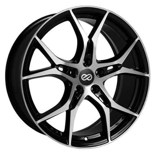 Enkei Vulcan 19x8 5x114.3 45 ET 72.56 CB Black Machined (517-980-6545BKM)