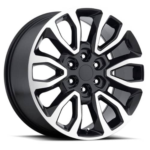 Factory Reproductions FR 53 Ford Raptor 20x9 6x135 30 ET 87 CB Black Machine Face (53090303607)