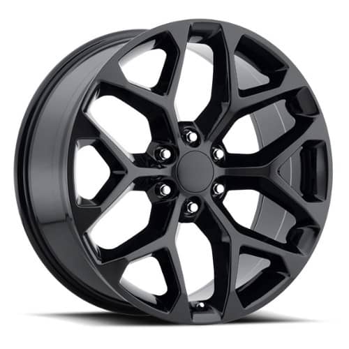 Factory Reproductions FR 59 Chevy Snowflake 20x9 6x139.7 27 ET 78.1 CB Gloss Black (59090276502)