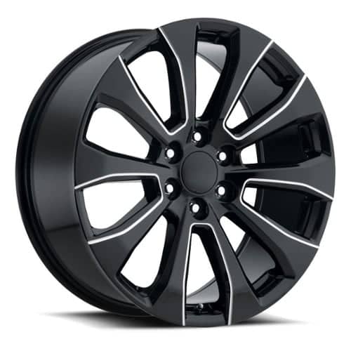 Factory Reproductions FR92 Silverado Split Gloss Black Milled (92290286513)