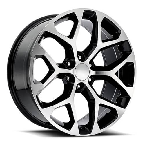 Factory Reproductions FR 59 Chevy Snowflake Black Machine Face (59410246507)