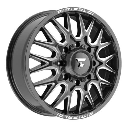 Fittipaldi FD650BM Front 24x8.25 8x210 105 ET 154.3 CB Gloss Black Milled (FD650F-24828210P105BM)