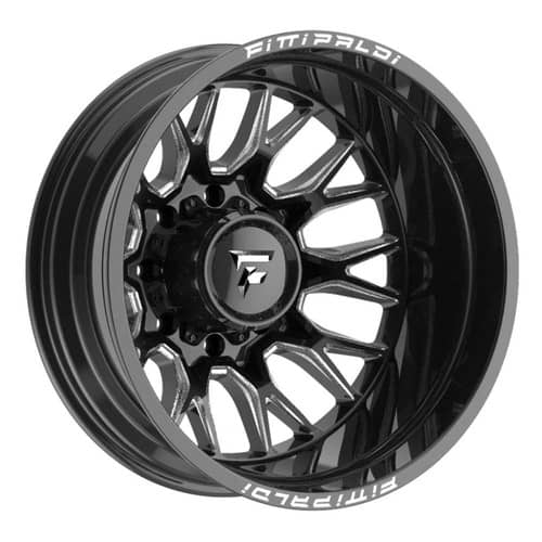 Fittipaldi FD650BM Rear 24x8.25 8x210 -214 ET 154.3 CB Gloss Black Milled (FD650R-24828210N214BM)