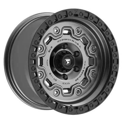 Fittipaldi FT100AB 17x9 6x139.7 -12 ET 106.2 CB Satin Anthracite/Black Ring (FT100-17906139N12AB)