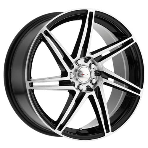 Focal 449 F-14 17x8 4x100/4x108 42 ET 72.56 CB Gloss Black w/Diamond Cut Face & Clear Coat (449-7801U+42)