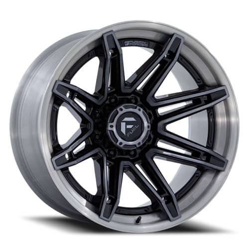 Fuel Brawl FC401 22x12 8x170 -44 ET 125.1 CB Gloss Black/Brushed Gray Tint (FC401BT22128744N)