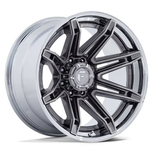 Fuel Brawl FC401 22x12 8x170 -44 ET 125.1 CB Platinum w/Chrome Lip (FC401AP22128744N)