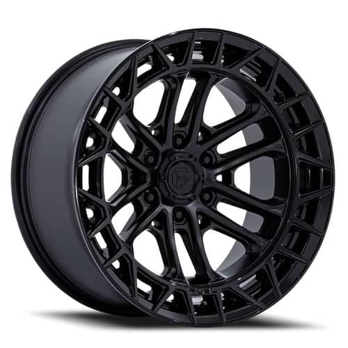 Fuel FC874 Celsius 17x9 6x139.7 -12 ET 106.1 CB Matte Black w/Gloss Black Lip (FC874MB17906812N)