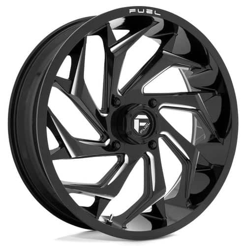 Fuel UTV Reaction D753 18x7 4x137 13 ET 110.1 CB Gloss Black Milled (D7531870A644)