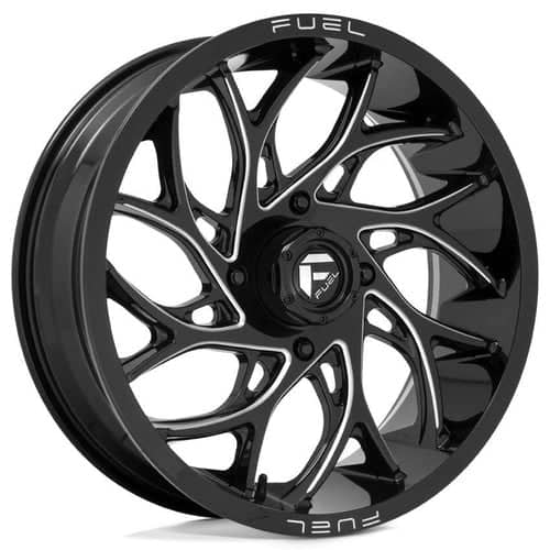 Fuel UTV Runner D741 15x7 4x137 10 ET 110.1 CB Gloss Black Milled (D7411570A643)