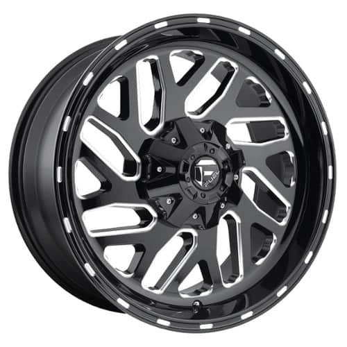 Fuel UTV Triton D581 16x7 4x156 13 ET 132 CB Gloss Black / Milled (D5811670A544)