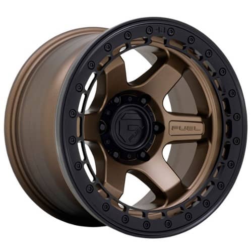 Fuel Block D124 Matte Bronze With Matte Black Ring (D12417858947)