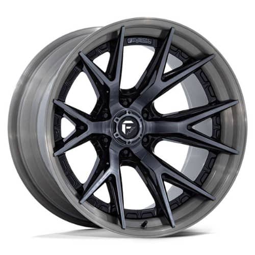 Fuel Catalyst FC402 22x12 8x180 -44 ET 124.2 CB Black Gray Tint (FC402BT22128844N)
