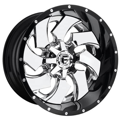 Fuel Cleaver D240 Chrome Center w/Gloss Black Outer (D24020909850)