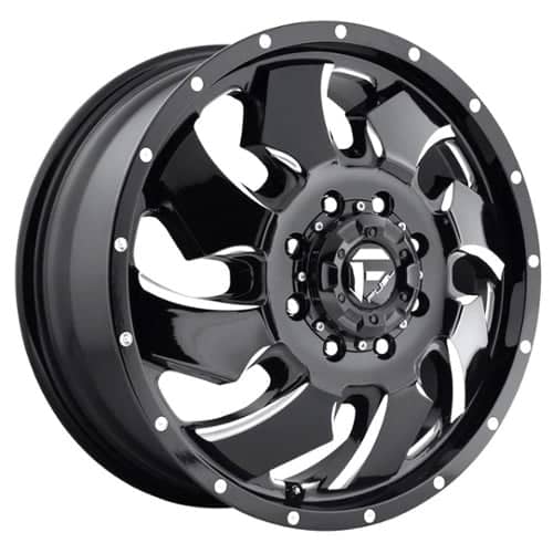 Fuel Cleaver Dually Front D574 Black & Milled (D57420828D)