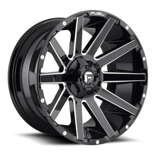 Fuel Contra D615 20x9 8x170 20 ET 125.1 CB Gloss Black & Milled (D61520901757)