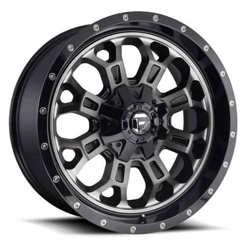 Fuel Crush D561 20x10 8x165.1 -18 ET 125.1 CB Gloss Black Double Dark Tint (D56120008247)