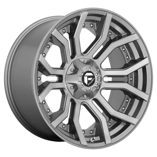 Fuel D713 Rage Platinum Brushed Gunmetal Tinted Clear (D71320905750)