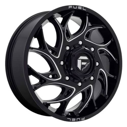 Fuel D741 Runner Dually Front 20x8.25 8x210 105 ET 154.3 CB Black Milled (D741208293)
