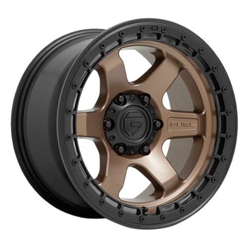 Fuel D751 Block 18x9 6x139.7 -12 ET 106.1 CB Matte Bronze w/Black Ring (D75118908445)