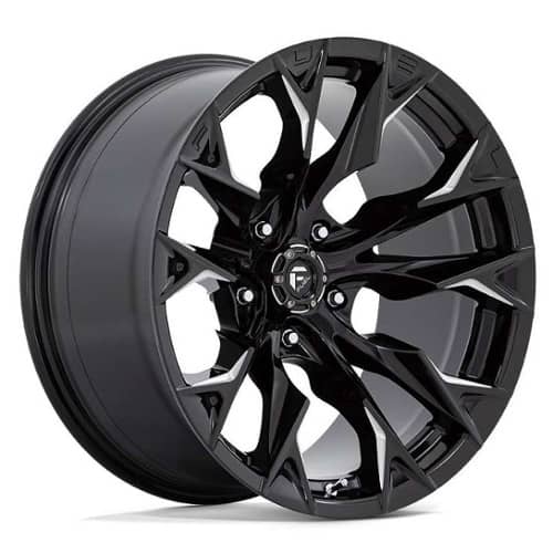 Fuel D803 Flame 5 22x12 5x139.7 -44 ET 78.1 CB Gloss Black Milled (D8032220B447)